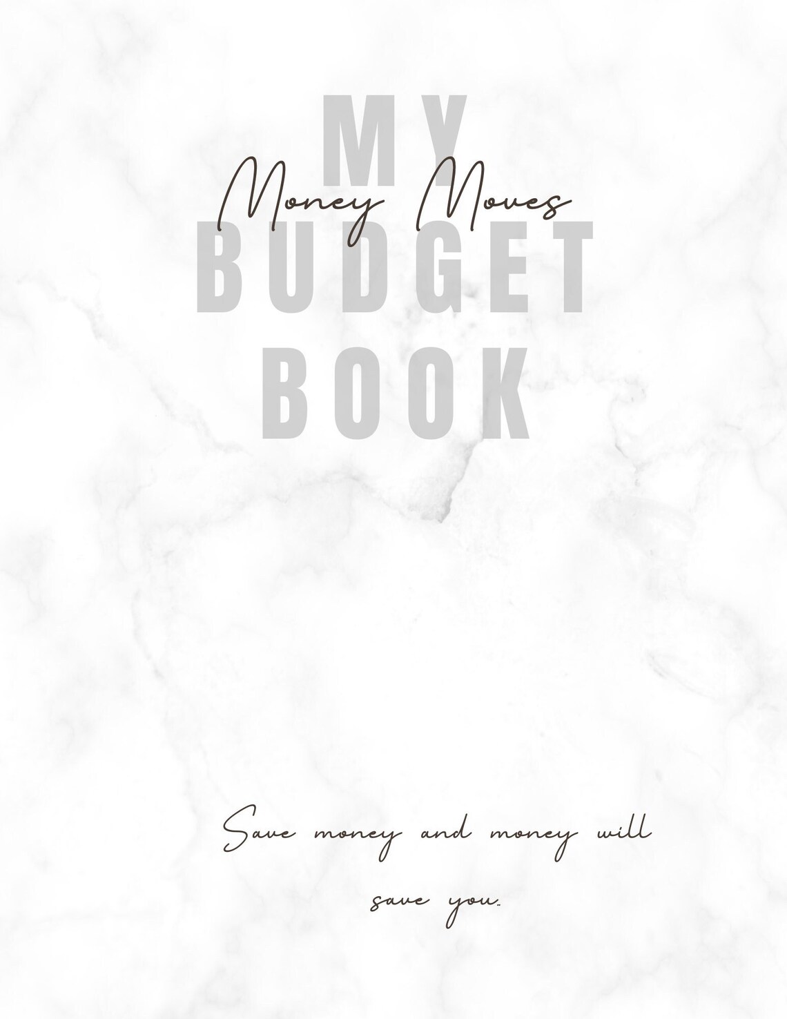 Budget Book Cover Page Budget Planner Cover Page | Etsy Canada