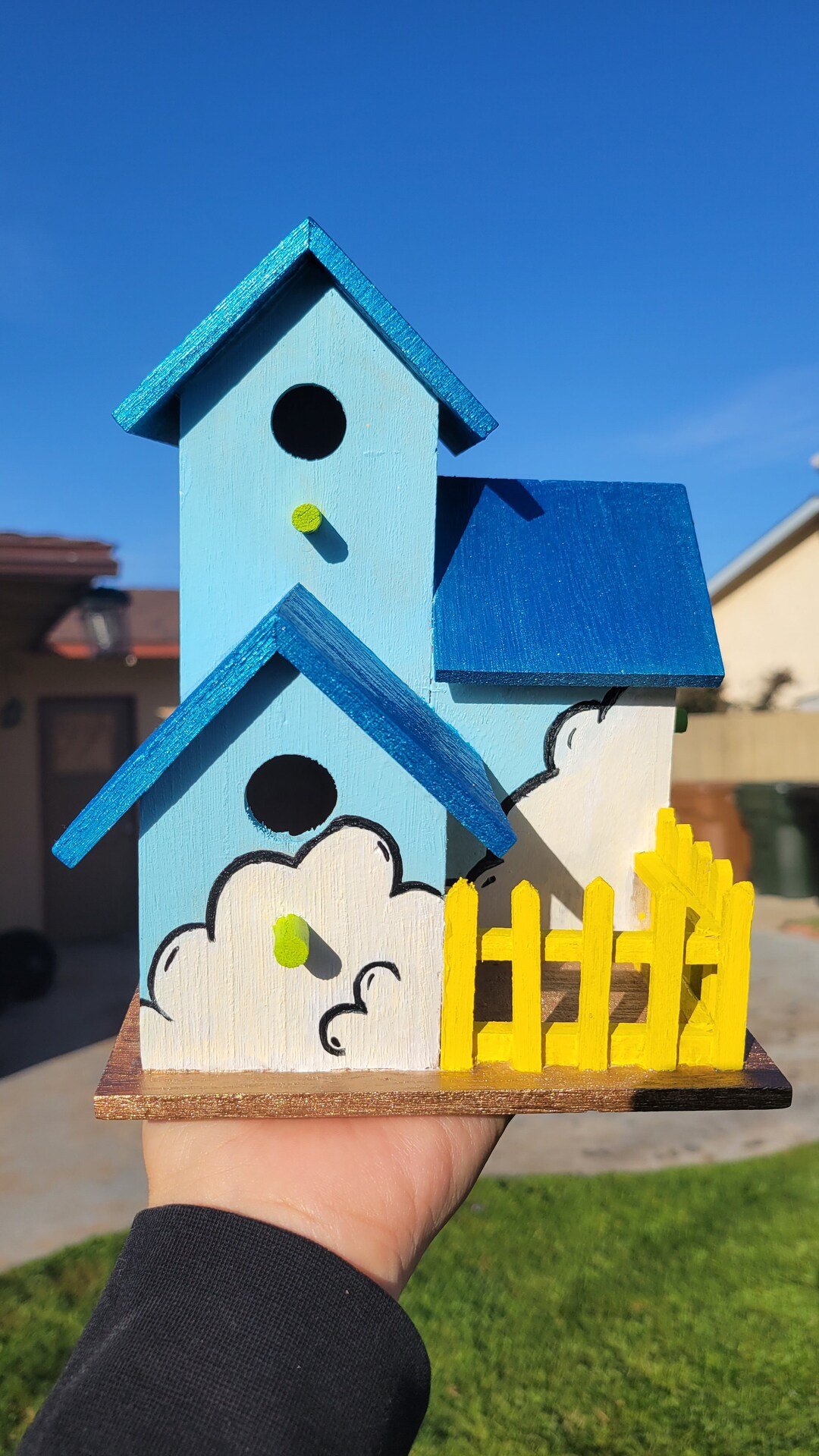 Disney Pixar up Inspired Balloon House Hand Drawn Painted - Etsy