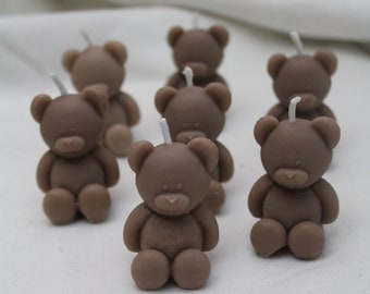 Brown Teddy Candle 100% Handmade