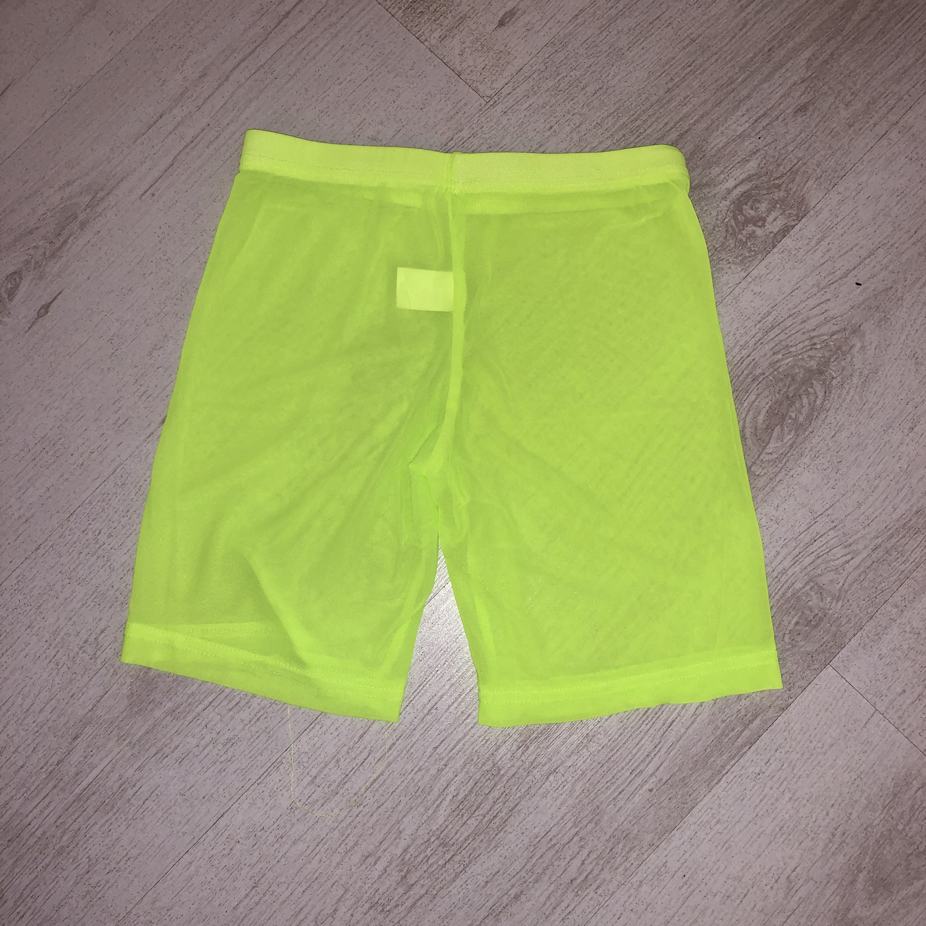 Neon mesh shop cycling shorts