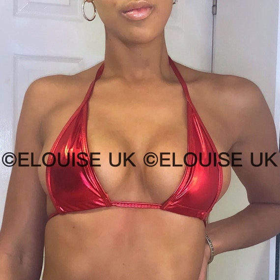 Red pvc sale bralet