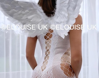 White Angel Wings Halloween Wings White Angel Wings Costume Halloween Accessories Fancy Dress Wings Halloween Outfit Halloween Costume