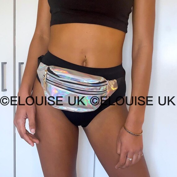 Shiny fanny pack top
