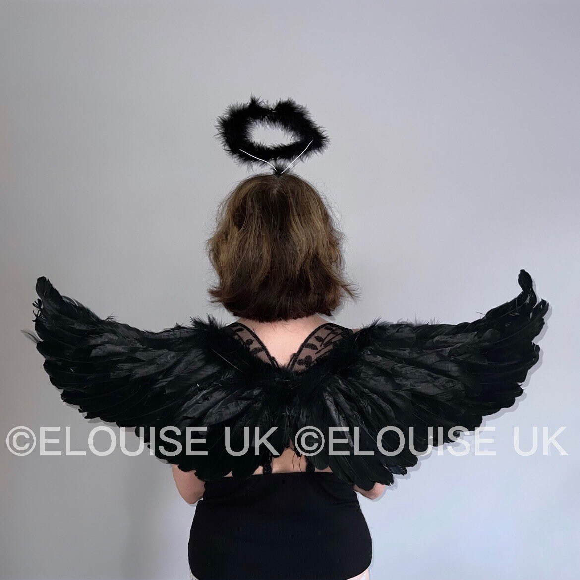 Black Angel Wings Halloween Wings Dark Angel Wings Costume Etsy UK