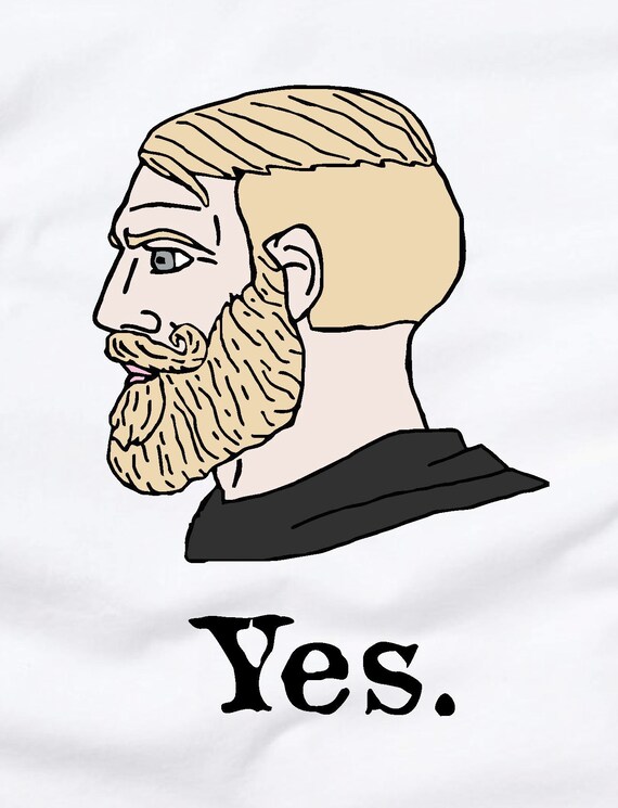 Funny Chad Yes - Yes Chad Meme - Yes Face Meme Cap for Sale by Be Cool