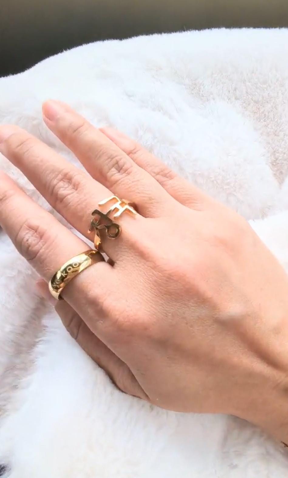BTS V着用 テテ着用★Third movement★Heart Symbol Ring (Gold) THIRD MOVEMENT】Heart Symbol Ring (Gold) ☆ BTS テテ着用