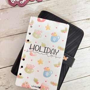 A6 Holiday Savings Dashboard, Christmas Dashboard, Cute Cash Stuffing Dashboard