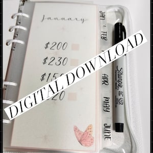 Monthly savings challenge, Printable 10K Monthly Savings Trackers, Digital Download, 10K Savings Challenge Printable