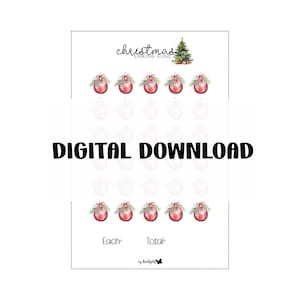 A5 Christmas Savings Challenge, Christmas Sinking Fund