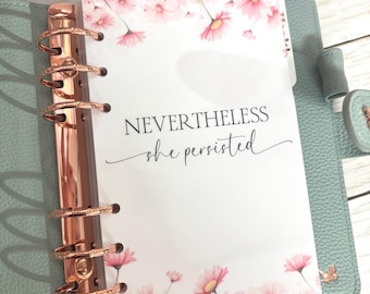 A6/A7 Motivational Binder Dashboard: Persistence Reminder
