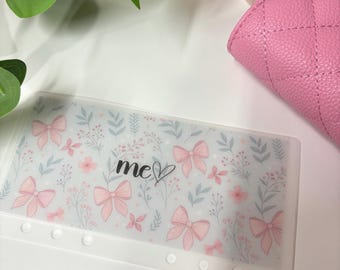Custom Vellum Cash Envelopes: Floral & Bows, A6/A7