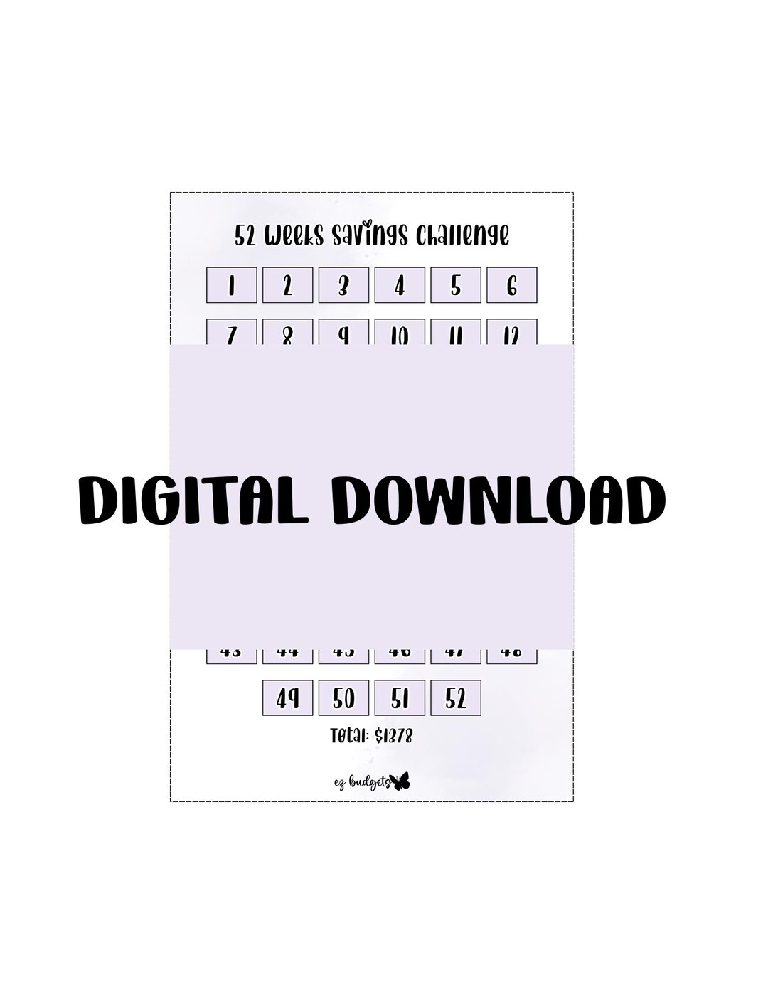 A5 Planner Inserts, A5 52-week Savings Challenge Printable (digital ...