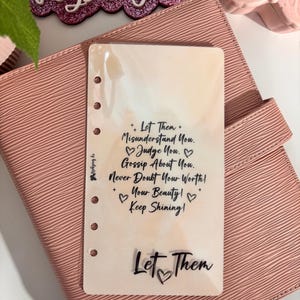 Motivational dashboards “Let Them” A6 Dashboards