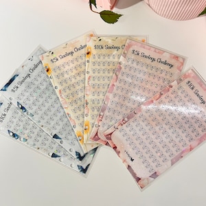 A6 Savings Challenge, 5k Savings Challenge, 10 Savings Challenge, Butterflies Savings Challenge, Sparkly Savings Challenge, Savings Tracker