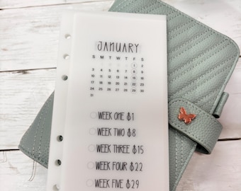 A6/Personal Size 2027 Fridays Savings Challenge, Save 829