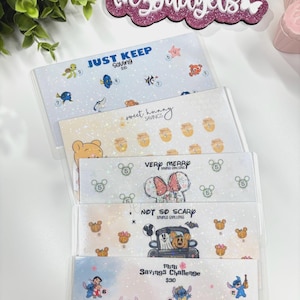 A6 Sparkly Magical Savings Challenge, Mini savings challenges, Honey savings challenges, mouse savings challenge