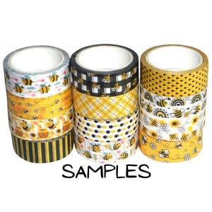 24 Inch Washi Tape Samples, Embellishment, Scrapbooking, Planner Tape Junk Journal, Card Tag Making Paper Crafts Bee, Rainbow, Polka Dot C24