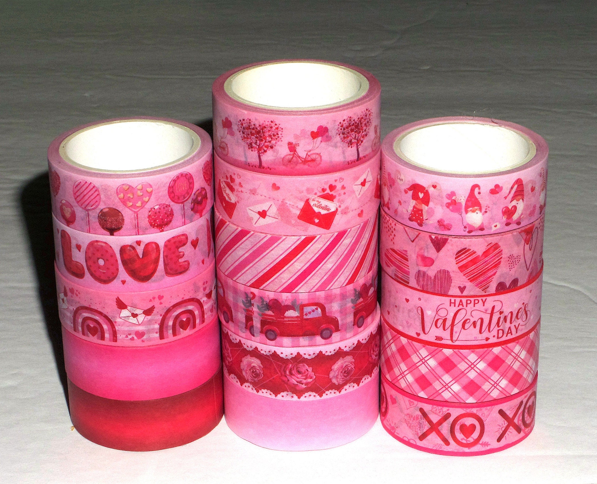 6 Rolls Heart Washi Tape Set, Sweet Heart Washi Masking Tape, 0.6 x 23ft  Decorative Washi Tape for Scrapbooking, Valentine's Day Wedding Anniversary