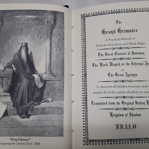 Leather Book Grand Grimoire 1st Edition Numbered Limited Signed Leather-Bound Red Dragon image 6