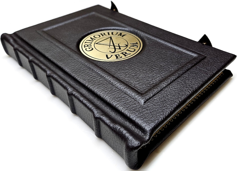 Grimorium Verum: Leather Bound 1st Edition Grimoire, Devil Demon Occult Book 6 image 1