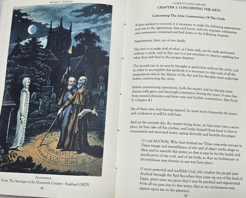 Greater and Lesser Keys Of Solomon GOETIA Demon Leather Bound Grimoire Rare Book image 13