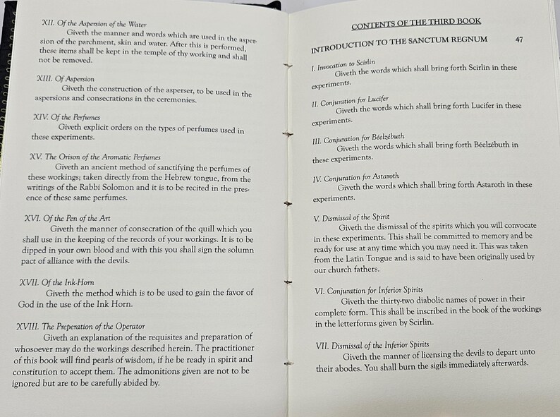 Grimorium Verum: Leather Bound 1st Edition Grimoire, Devil Demon Occult Book 6 image 10