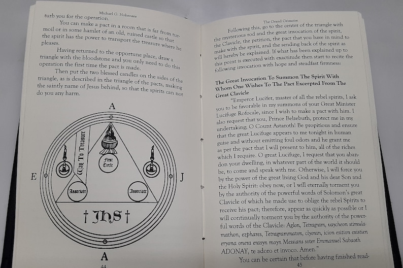 Leather Book Grand Grimoire 1st Edition Numbered Limited Signed Leather-Bound Red Dragon image 8