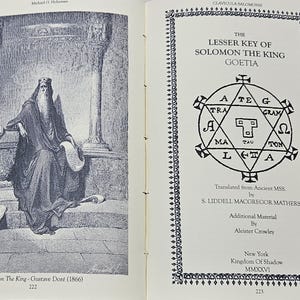Greater and Lesser Keys Of Solomon GOETIA Demon Leather Bound Grimoire Rare Book image 18