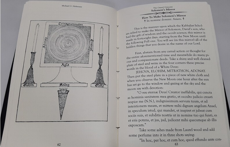 Leather Book Grand Grimoire 1st Edition Numbered Limited Signed Leather-Bound Red Dragon image 10