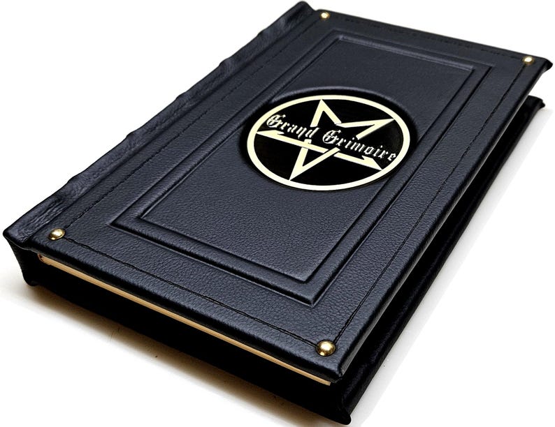 Leather Book Grand Grimoire 1st Edition Numbered Limited Signed Leather-Bound Red Dragon image 3