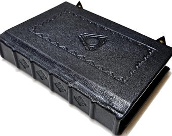 Greater and Lesser Keys Of Solomon GOETIA Demon Leather Bound Grimoire Rare Book