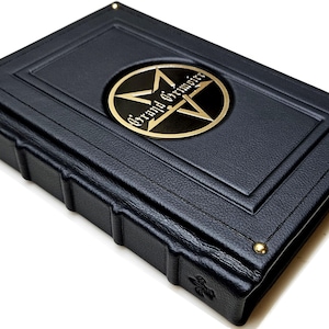 Leather Book Grand Grimoire 1st Edition Numbered Limited Signed Leather-Bound Red Dragon image 1
