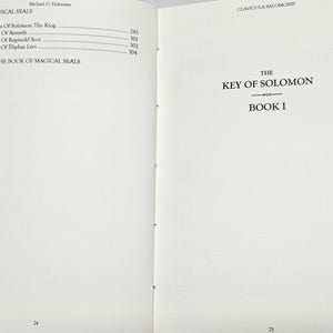 Greater and Lesser Keys Of Solomon GOETIA Demon Leather Bound Grimoire Rare Book image 12