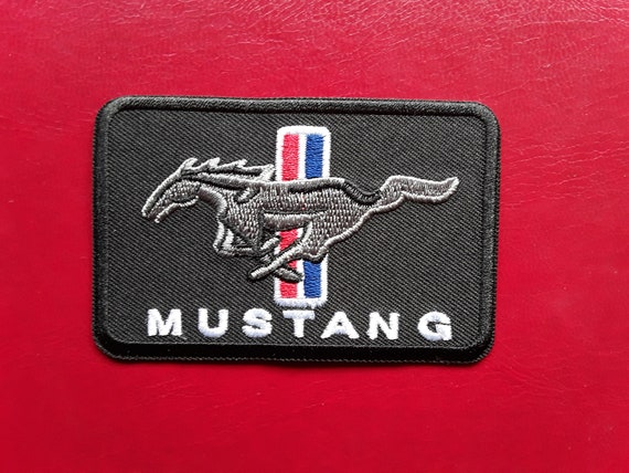 Ford Mustang iron on Embroidered patch car classic American automobile 