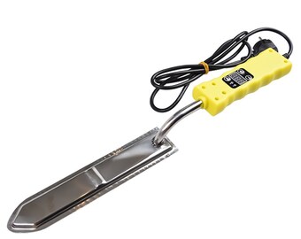 Electric uncapping knife with adjustable heating control