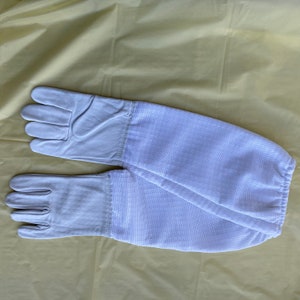Beekeeper Beekeeping Protective Gloves Goatskin Ventilated Long Sleeves 