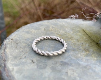 Sterling Silver Twist Ring