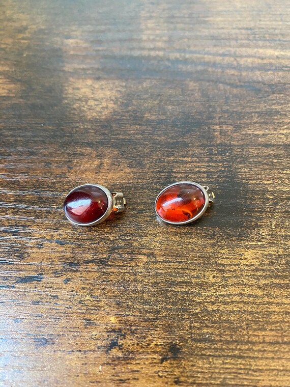 925 Solid Pure Sterling Silver Cherry Baltic Ambe… - image 2