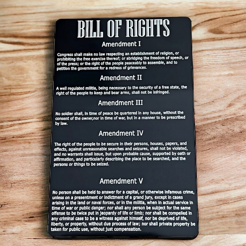 Bill of Rights - Etsy