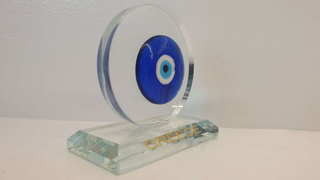 Evil Eye Table Decor,greek Evil Eye Gift,evil Eye Glass Home Decor,evil