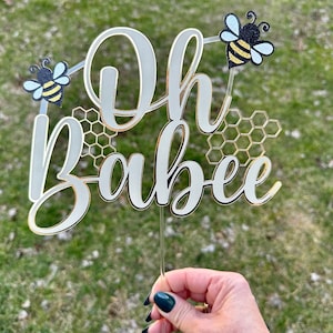 Oh Babee Honeybee Baby Shower Cake Topper