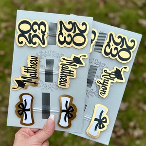 2025 Personalized Graduation Cupcake Toppers