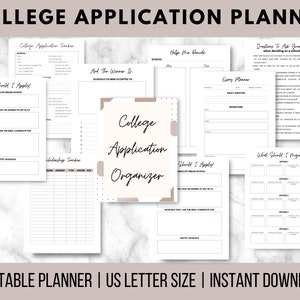 College Application Planner, College Admissions Tracker