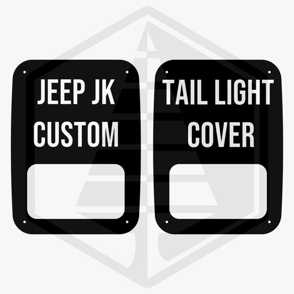 Custom Tail Light Covers For Jeep Wrangler JK 2007-2017