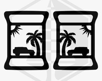 Beach Motive Rücklicht Abdeckung für Wrangler Wrangler ab 2018 für LED