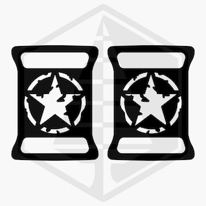 Taillight Covers for Jeep Wrangler 2018-Present LED Distressed Star Willys Military Army Marine Tail light