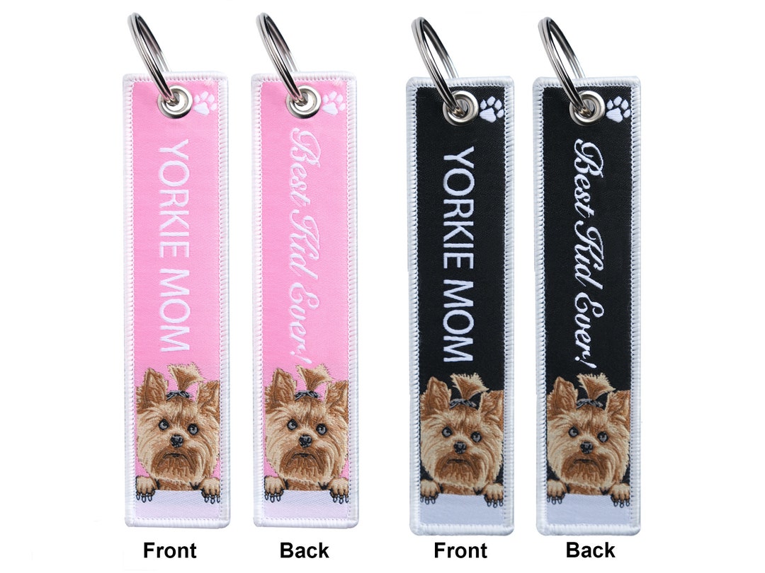 Yorkie Key Yorkie Mom Yorkshire Terrier Jet Tag Key Tag - Etsy