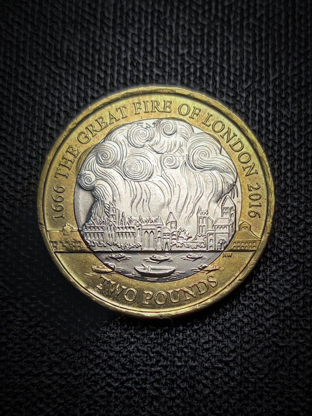 Rare Great Fire of London Two Pounds Coin From the UK Etsy UK