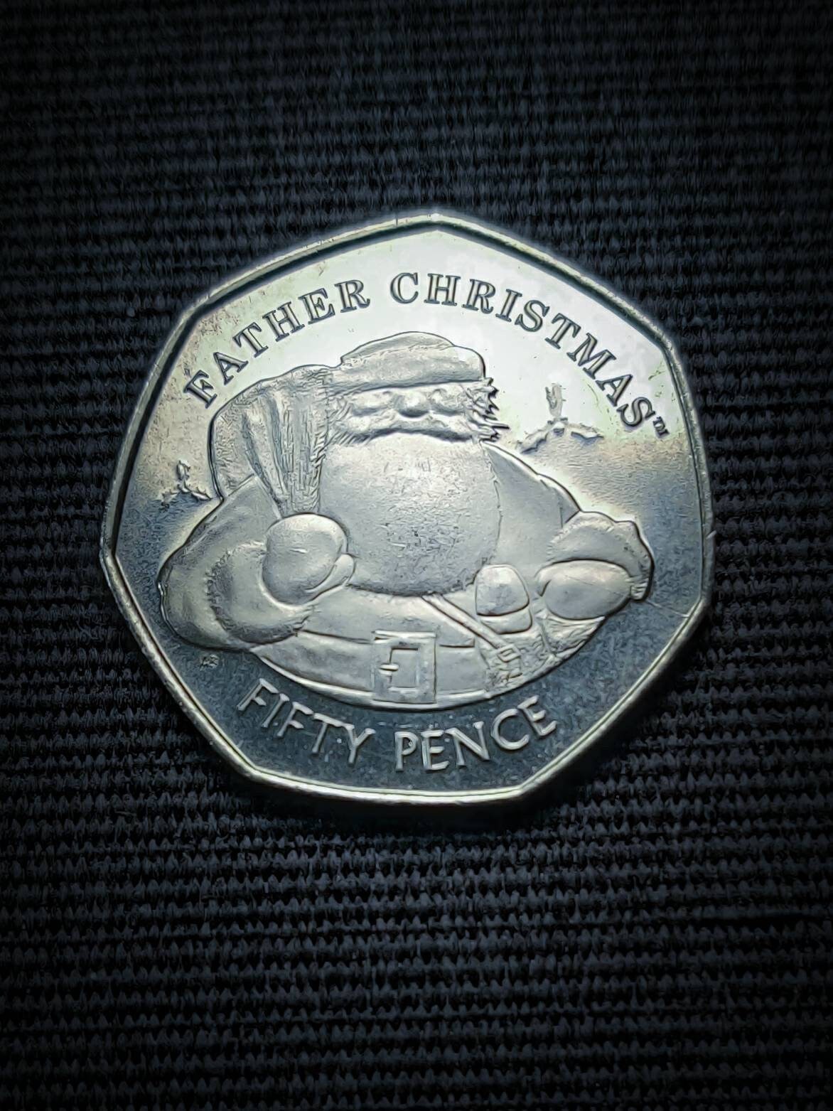 Christmas 50p Rare Coin From Gibraltar In Uncirculated, 60 OFF