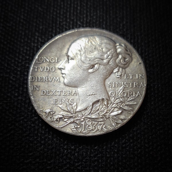 Silver 1837 - 1897 Diamond jubilee Queen Victoria medal from the UK